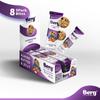 Berg Bites Plant-Based Almond Butter & Jelly Bites, Vegan, Gluten-Free, 6g Protein, 5g Fiber, Energy Snack Box - Clean Energy Healthy Snack Bar - 1.5oz (8 Pack) view 2