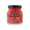 DeLallo Sweet & Tangy Pepper Drops, Red Peruvian Mini Peppers in Zesty Vinegar Marinade, Gourmet Condiment for Charcuterie and Salads, Non-GMO, Vegan, 4.3 oz. Jar view 1