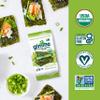 Gimme Seaweed Organic Premium Roasted Seaweed Snacks, Sea Salt & Avocado Oil, 6 Count, Keto, Vegan, Gluten-Free, Great Source of Omega3s and Iodine, Healthy On-The-Go Snack for Kids and Adults view 4