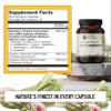 Your Flora Probiotic Regenesis  Non-GMO Probiotics with Fermented Soybean, Artichoke, & Chicory for Gut Wellness & Bowel Support  Prebiotics, Postbiotics, Digestive Enzymes  Living Alchemy, 60 Pcs view 2
