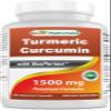 Best Naturals Turmeric Curcumin 1500mg/Serving with Bioperine - 180 Veggie Capsules view 1