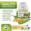 MUSCLE FOOD LABS MFL Vegan, Plant-Based Protein Powder l Gluten Free l Non Dairy l Non GMO l Lactose Free l Keto-Friendly | 2.12 lbs (Vanilla Bean) view 3