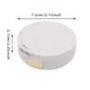 Honbay Fashion Marble Contact Lens Case Portable Contact Lens Box Kit with Mirror (Round) (Gold) view 4