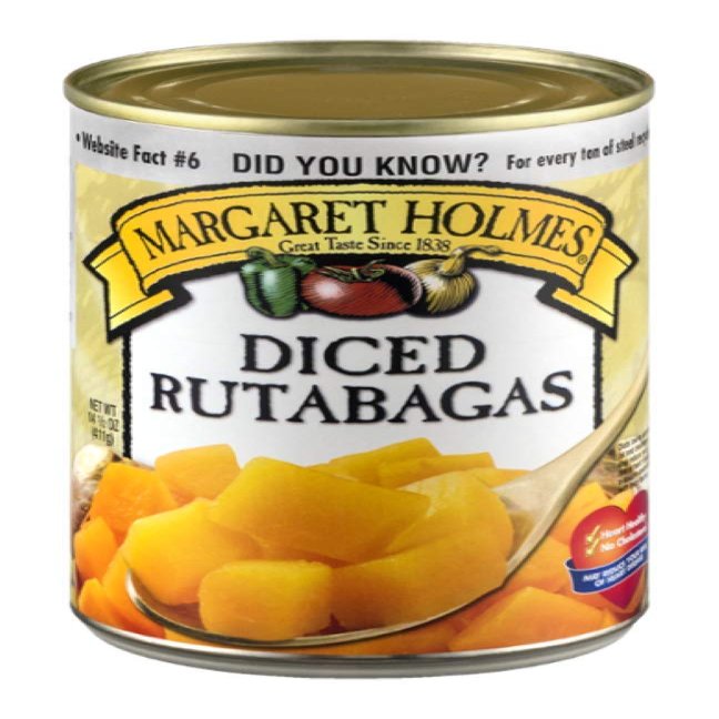 Seasoned Vegetable Diced Rutabagas Pack of 6 Cans (14.5 oz)