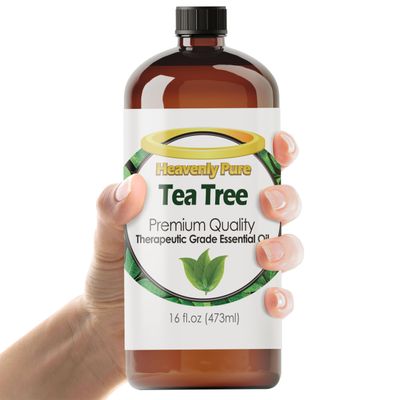 Heavenly Pure Tea Tree Essential Oil 16 oz Pure Therapeutic Grade for Laundry, Home & Health Bulk Aromatherapy Oil