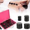 20PCS Massage Hot Stones Warmer Set, Natural Basalt Hot Stone Kit Portable Hot Massage Stones Electric Hot Volcanic Rocks with Heater Box for Home Massage, SPA, Therapy view 4