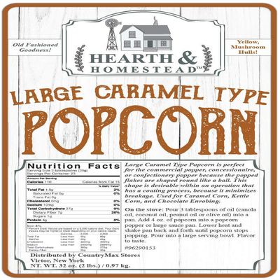 Hearth & Homestead Large Caramel Type Popcorn 2 Lbs