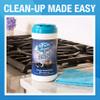 MiracleWipes for Microwaves and Cooktops, Easily Removes Food and Grime Buildup, Safe and Convenient Stove Top Cleaner, Great for Home and Kitchen Use - 60 Count view 3