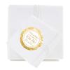 Andaz Press Personalized Glitzy Faux Gold Glitter Round Sticker Labels, Thanks for Celebrating with Me 25, 25th Birthday or Anniversary, 40-Pack, Custom Name view 2