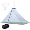 GWHOLE Mosquito Net for Camping with Carry Bag, Portable Outdoor Mosquito Net with Tent Pegs for Single Cot Camping Patio Outdoor view 1