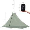 GWHOLE Mosquito Net for Camping with Carry Bag, Portable Outdoor Mosquito Net with Tent Pegs for Single Cot Camping Patio Outdoor view 2
