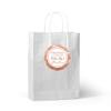 Andaz Press Personalized Glitzy Faux Rose Gold Glitter Round Sticker Labels, Thanks for Celebrating with Me 25, 25th Birthday or Anniversary, 40-Pack, Custom Name view 3