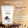 Z Natural Foods Organic Instant Coffee Powder - Rich Dark Roast Flavor, Arabica Instant Espresso Powder with Antioxidants to Boost Energy, Mood & Focus - Gourmet Instant Coffee in Resealable Bag, 3 lbs view 3