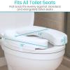 Vive Toilet Seat Cushion (Soft Cushioned Foam) - Easy Clean Soft Padded Bathroom Attachment - Elongated, Standard Seats - Comfort & Support Donut for Handicap Adults view 4