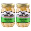 Amish Valley Products Country Pickled Garlic Sweet or Hot Flavor 15 oz Glass Jar (Sweet, 2-15oz JARS) view 1