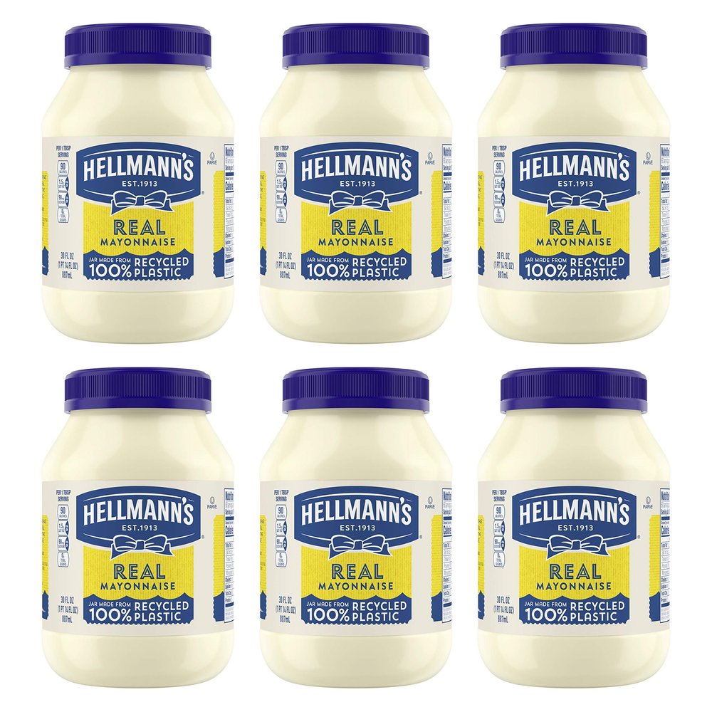 Hellmann's Mayonnaise Real Mayo 30 oz (Pack of 6)