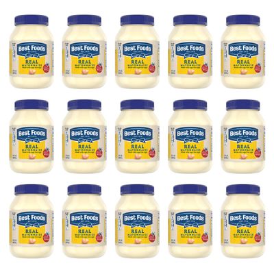 Best Foods Mayonnaise Real 30 oz, Pack of 15