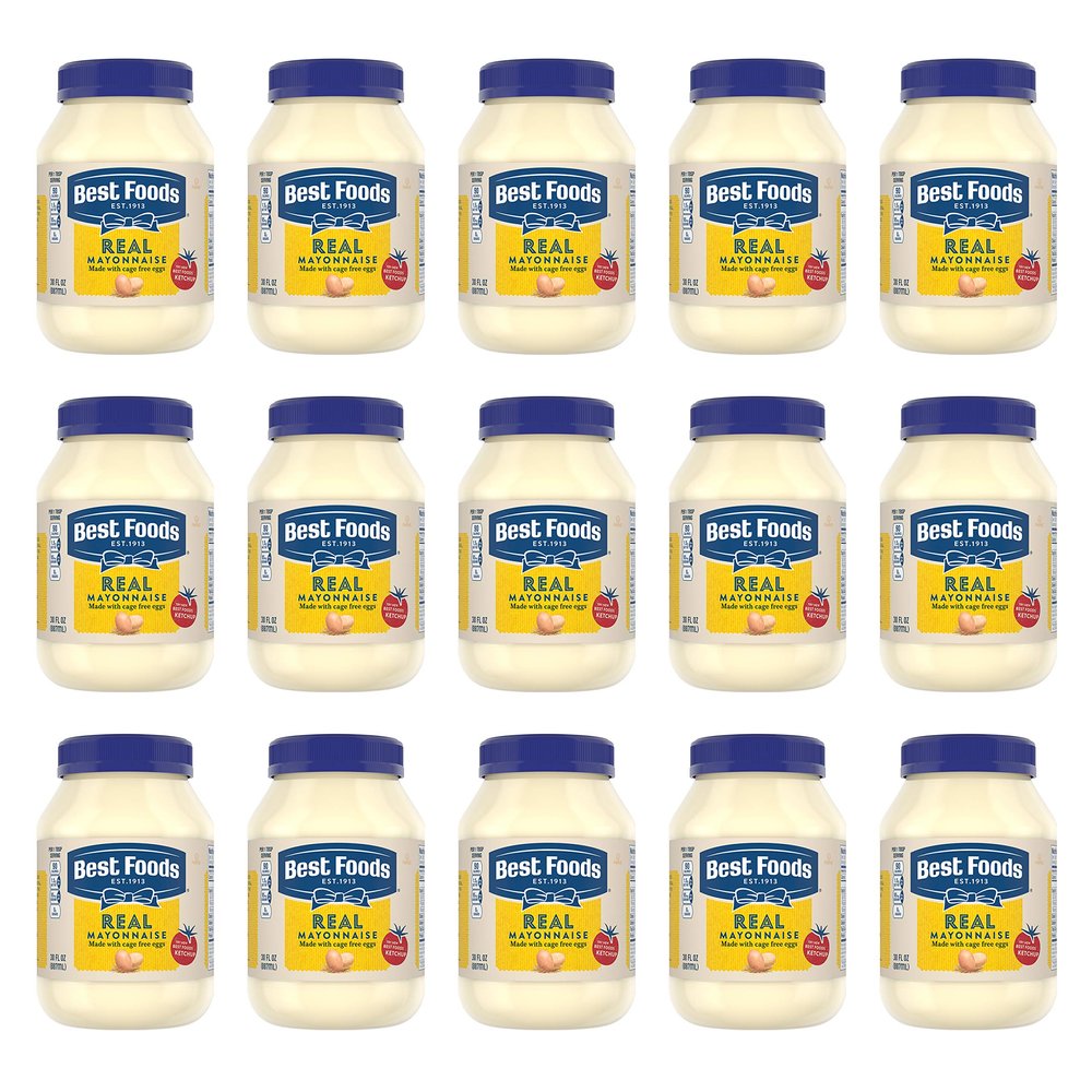 Best Foods Mayonnaise Real 30 oz, Pack of 15