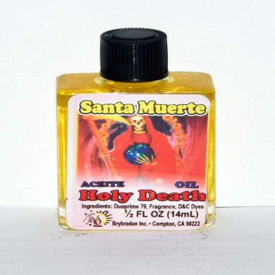 12 Pieces BRYBRADAN HOLY Death Yellow Oil/Amarillo Santa Muerte ACEITE 1/2 FL OZ 14.7ML