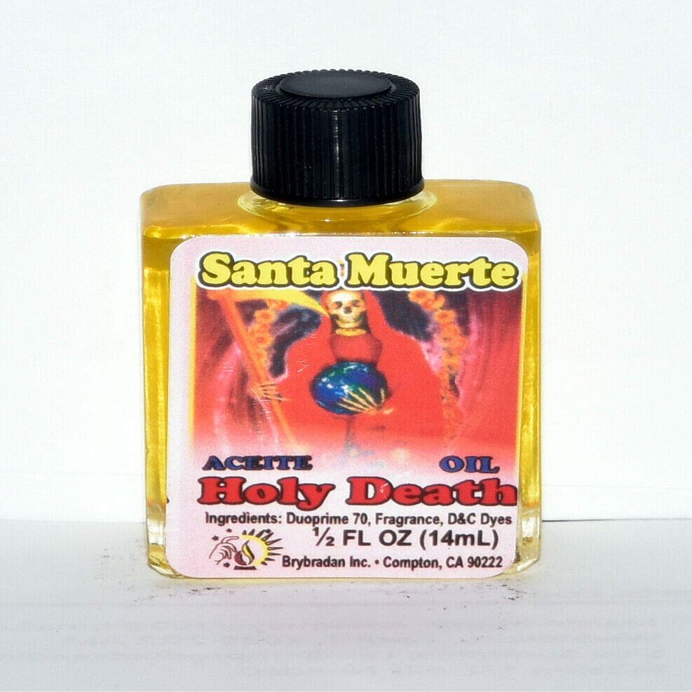 12 Pieces BRYBRADAN HOLY Death Yellow Oil/Amarillo Santa Muerte ACEITE 1/2 FL OZ 14.7ML