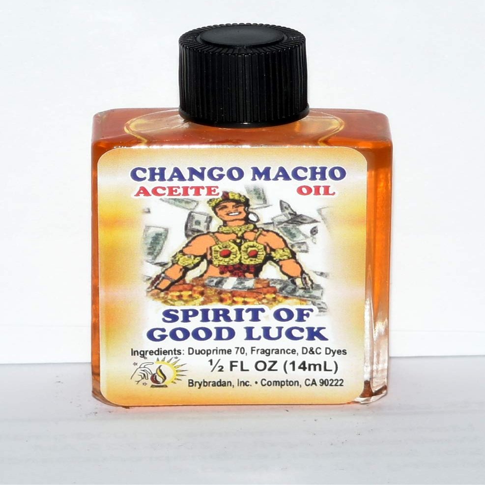 12 Pieces BRYBRADAN Spirit of Good Luck Oil/CHANGO Macho ACEITE 1/2 FL OZ 14.7ML