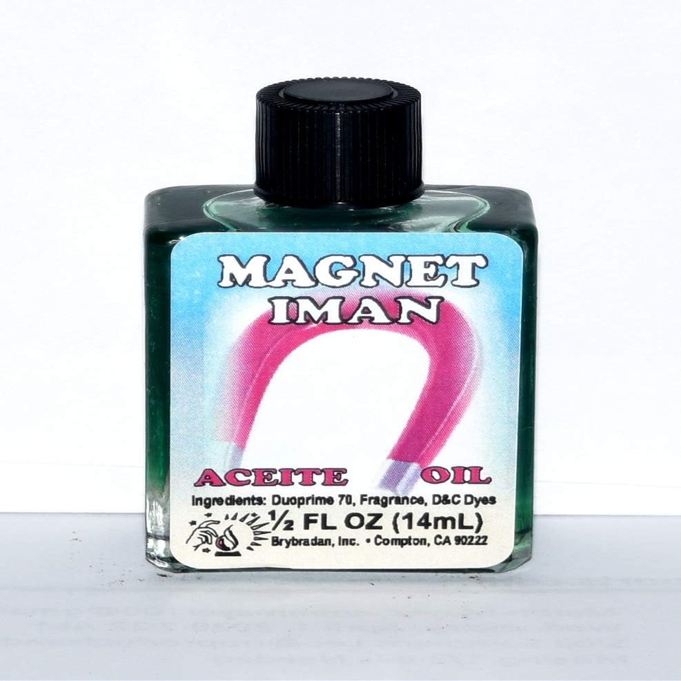 6 Pieces BRYBRADAN Magnet Oil/IMAN ACEITE 1/2 FL OZ 14.7ML