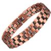MagEnergy Copper Bracelet for Men, 99.9% Pure Copper Magnetic Bracelet with Double Row Magnets Adjustable Jewelry Gifts view 1
