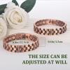 MagEnergy Copper Bracelet for Men, 99.9% Pure Copper Magnetic Bracelet with Double Row Magnets Adjustable Jewelry Gifts view 2