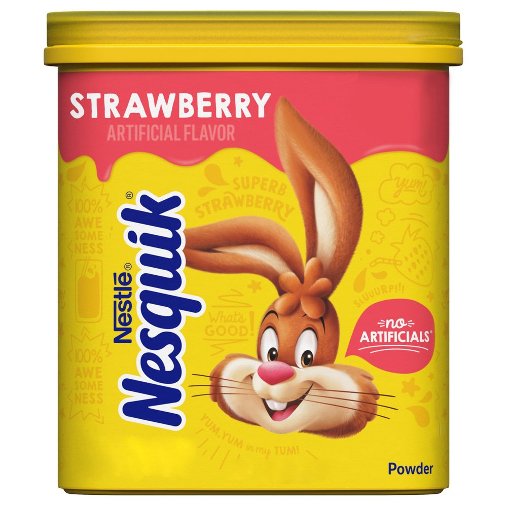 NESQUIK Strawberry Powder 18.7 Oz (Pack of 6)