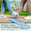 Orthotic Inserts Insoles for Plantar Fasciitis Regular W/Met Pad Made in Italy Arch Support Inserts for Men & Women EU34 US W3.5-4 Luxury Shoe Orthotics Plantar Fasciitis Insoles Men H480-46 view 2