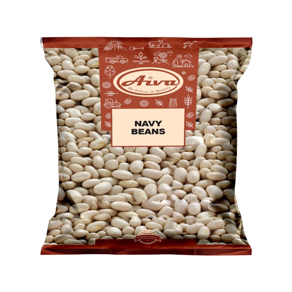 Aiva Dried Navy (Pea) Beans - 4 LB, Navy Bean Seeds, Dried White Beans for Cooking