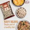 Aiva Dried Navy (Pea) Beans - 4 LB, Navy Bean Seeds, Dried White Beans for Cooking view 4