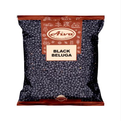 Aiva Black Beluga Lentils (4 LB)  Premium Whole Black Lentils for Soups, Salads, and Meal Prep
