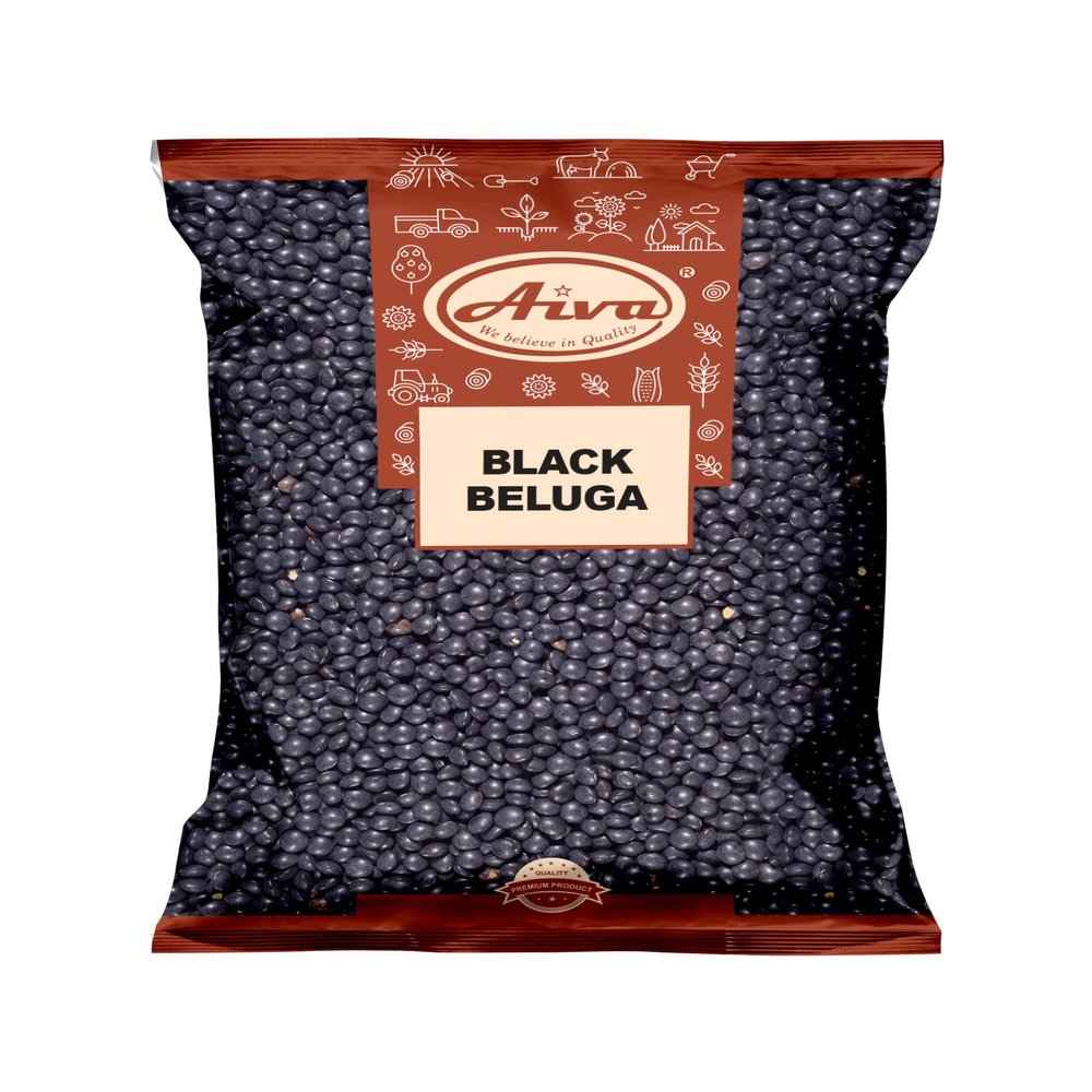 Aiva Black Beluga Lentils (4 LB)  Premium Whole Black Lentils for Soups, Salads, and Meal Prep