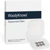 Replacement Filters of WoodyKnows Ultra-Breathable Nasal Filters (Replacement Filter-Round 12 Pairs, S) view 1