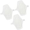 3pcs 1 Mama Reusable Panty Liners Cloth Pads Reusable Cloth Pads Washable Pads Fabric Tape Pantiliners Menstrual Pads Mother Cotton Pad Pregnant Woman White view 1