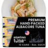 American Tuna Sushi-grade Wild Albacore Tuna Fish - with Sea Salt, MSC Certified, Sustainable Pole Wild Caught - 5 oz cans | Pack of 12 | Premium Canned Tuna for Health and Flavor Enthusiasts! view 1