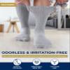 Pembrook Diabetic Socks for Men and Women - Non Binding | Neuropathy for Men and Neuropathy for Women | Edema Socks for Diabetics | Diabetic view 3