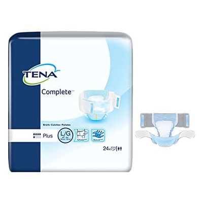 Tena Complete Brief, Large, 40" - 56", 24 Count. (Case of 72)