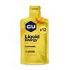 GU Energy Liquid Energy Gel With Complex Carbohydrates, Vegan, Gluten-Free, and Dairy-Free On-the-Go Energy for Any Workout, 12-Count, Lemonade view 1