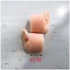 FHUILI Simulation Silicone Ear Model - Soft Silicone Artificial Ear Model for Ear Picking Practice, Long Ear Canal for Teaching Students, Deep Ear Canal Learning Props,Left view 4