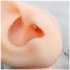 FHUILI Simulation Silicone Ear Model - Soft Silicone Artificial Ear Model for Ear Picking Practice, Long Ear Canal for Teaching Students, Deep Ear Canal Learning Props,1pair view 2