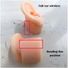 FHUILI Simulation Silicone Ear Model - Soft Silicone Artificial Ear Model for Ear Picking Practice, Long Ear Canal for Teaching Students, Deep Ear Canal Learning Props,1pair view 4