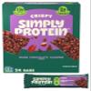 Simply Protein - Dark Chocolate Almond Crispy Bars - Plant Based Protein Bars - Low Carb, Low Sugar, High Fiber - 13g Protein, 2g Sugar, 7g Fiber - Vegan, Gluten Free, Non GMO, Kosher - 24 Bars view 1
