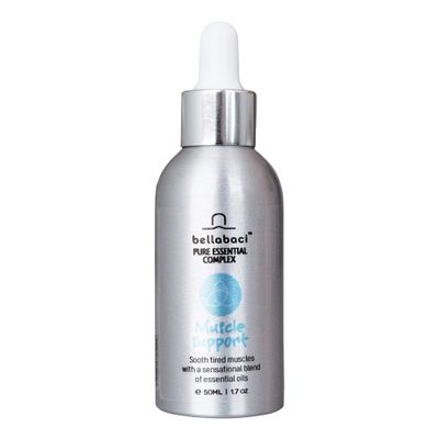 Bellabaci Muscle Support Pure Essential Complex | Supercharge Moisturizers with a Homeopathic Blends of Essential and Restorative Oils | 1.7 Fl. Oz.