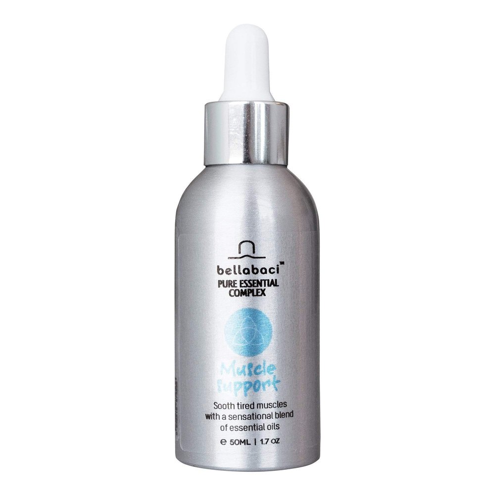 Bellabaci Muscle Support Pure Essential Complex | Supercharge Moisturizers with a Homeopathic Blends of Essential and Restorative Oils | 1.7 Fl. Oz.