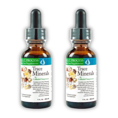 Morter Trace Minerals in Colloidal Suspension (2 Pack) Morter HealthSystem Best Process Alkaline Nutrient Dense Trace Elements, Fulvic Minerals & Amino Acids