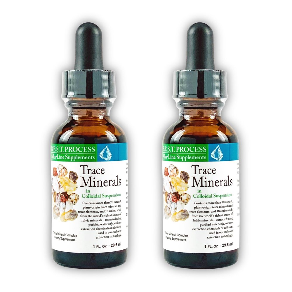 Morter Trace Minerals in Colloidal Suspension (2 Pack) Morter HealthSystem Best Process Alkaline  Nutrient Dense Trace Elements, Fulvic Minerals & Amino Acids