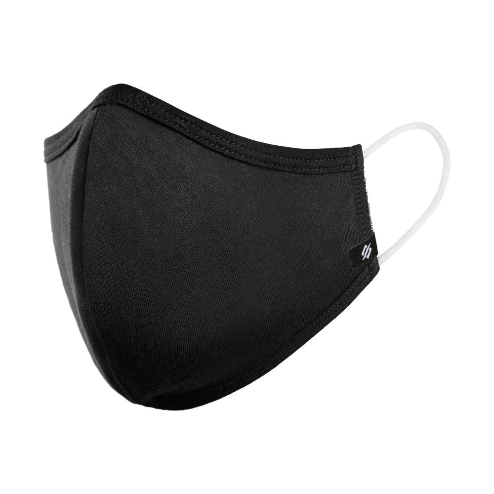 StringKing Reusable Cloth Face Mask - Protection for Kids and Adults (1 Pack - Large - Black)