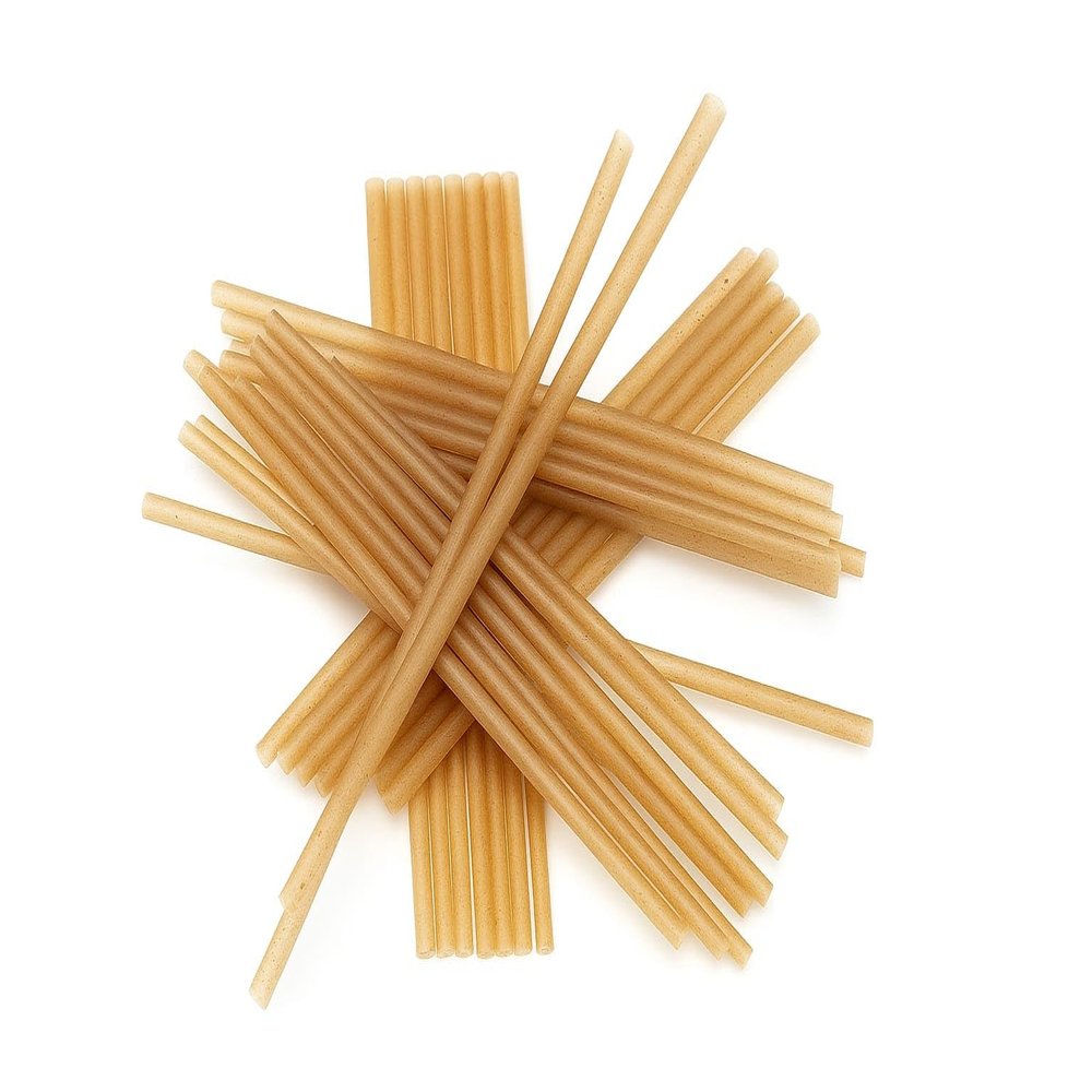 100 Count AGAVE FIBER STRAWS - Unwrapped, Biodegradable & Compostable Drinking Straws - Eco-Friendly, Plastic-Free, Plant-Based Alternative to Paper & Plastic Straws - Sustainable & Sturdy